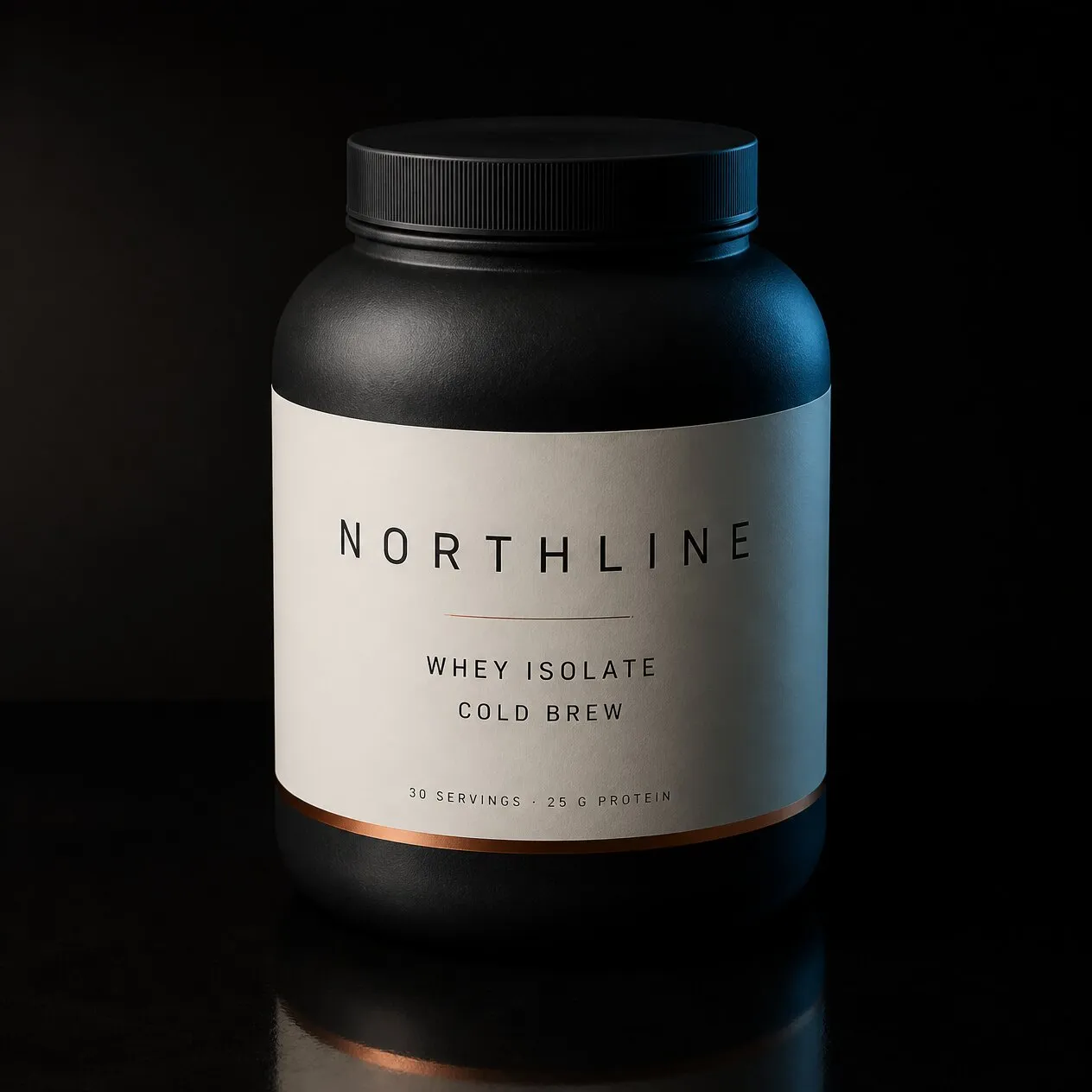 Northline Whey Isolate Cold Brew tub, concept product